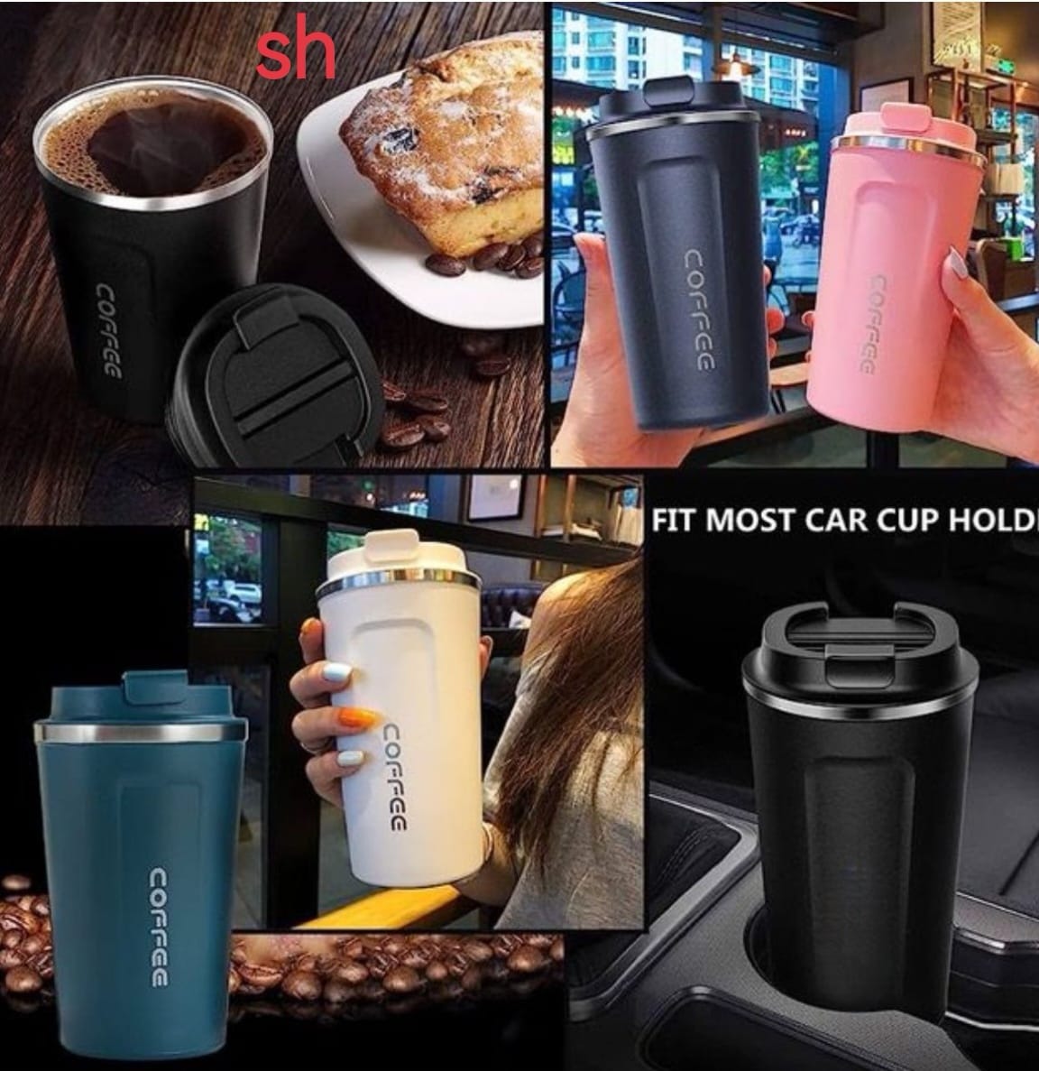 Stainless steel insulated coffee mug