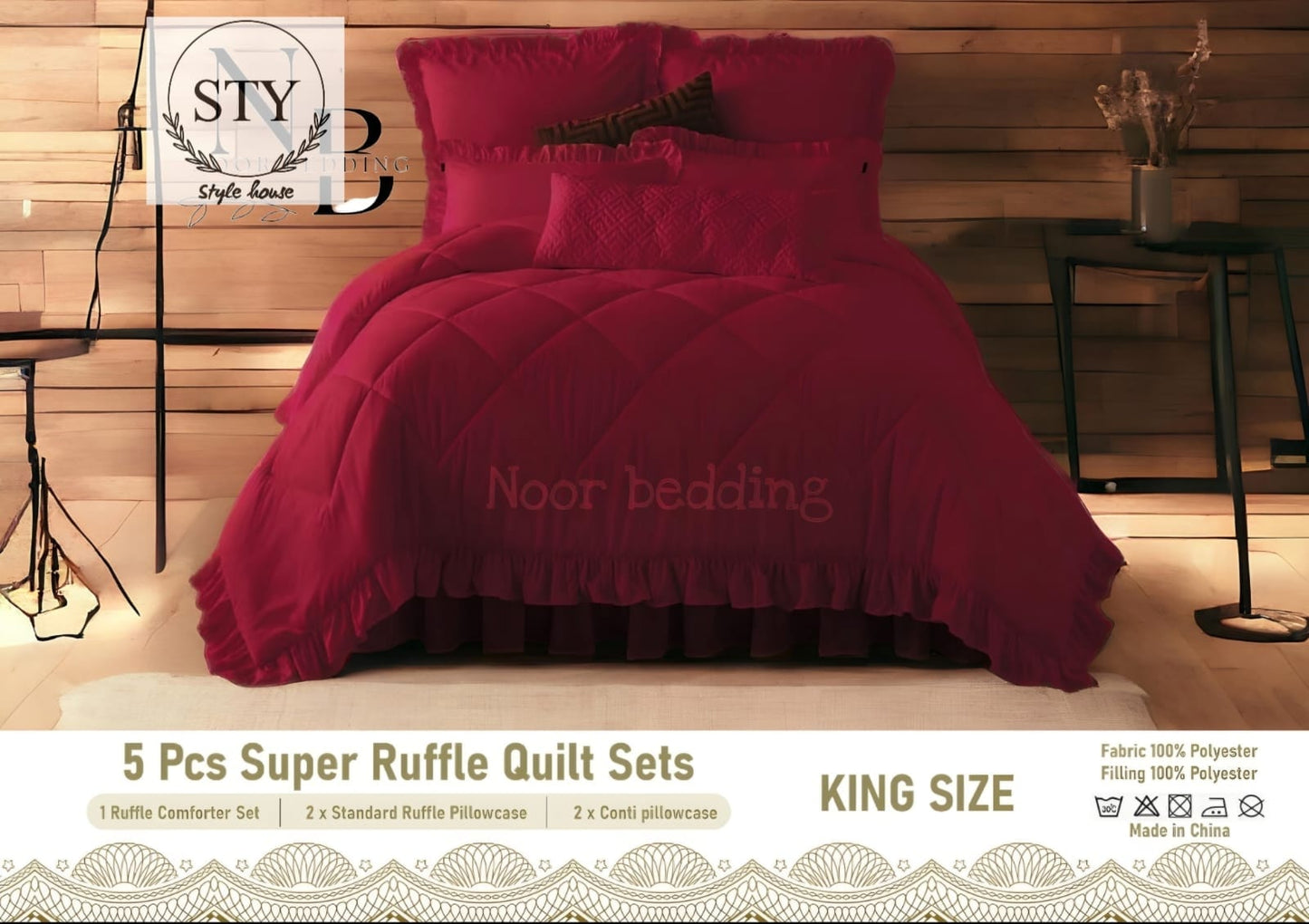 King sizes 5pcs Bedding set