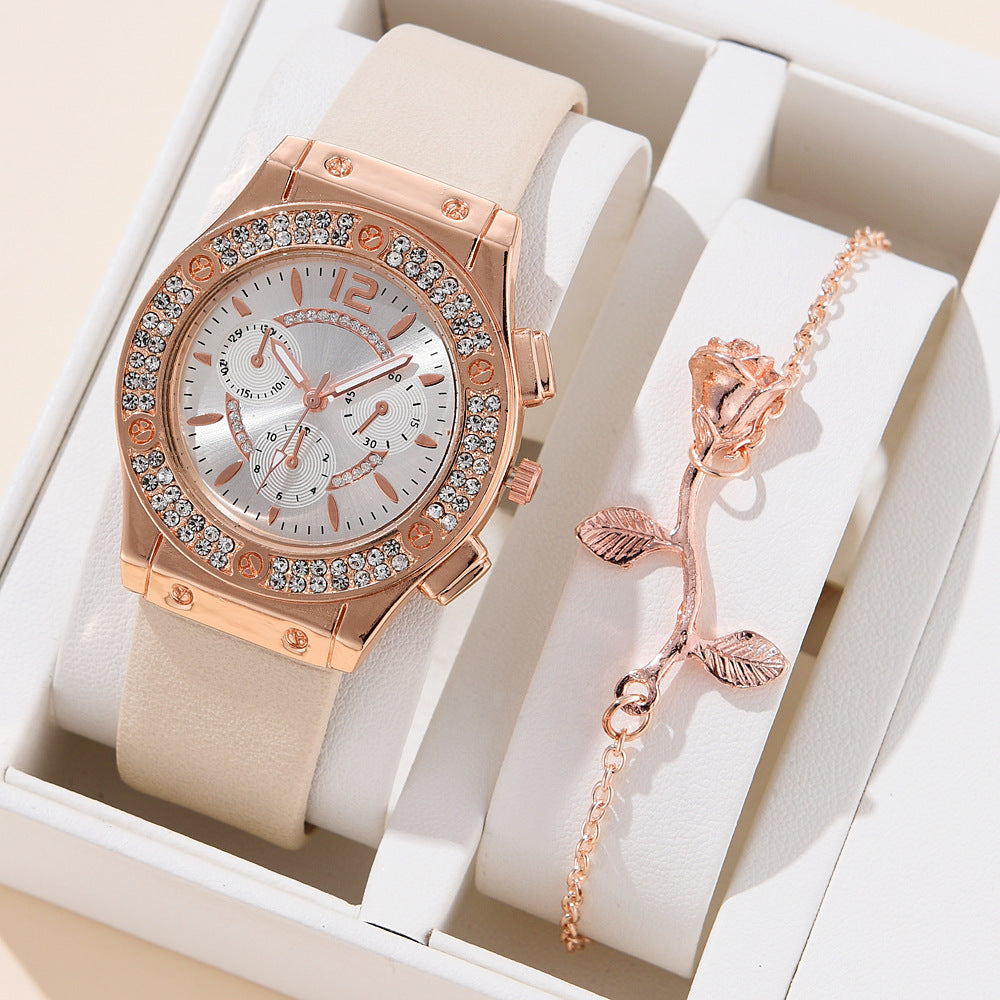 Women's Fashion Pu Strap Watch