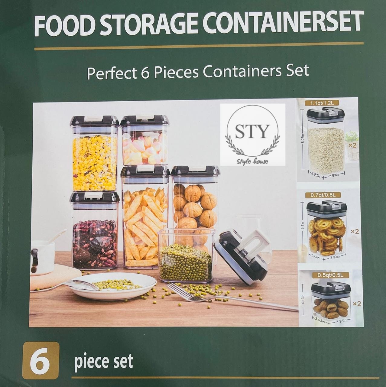 6pcs food  storage container