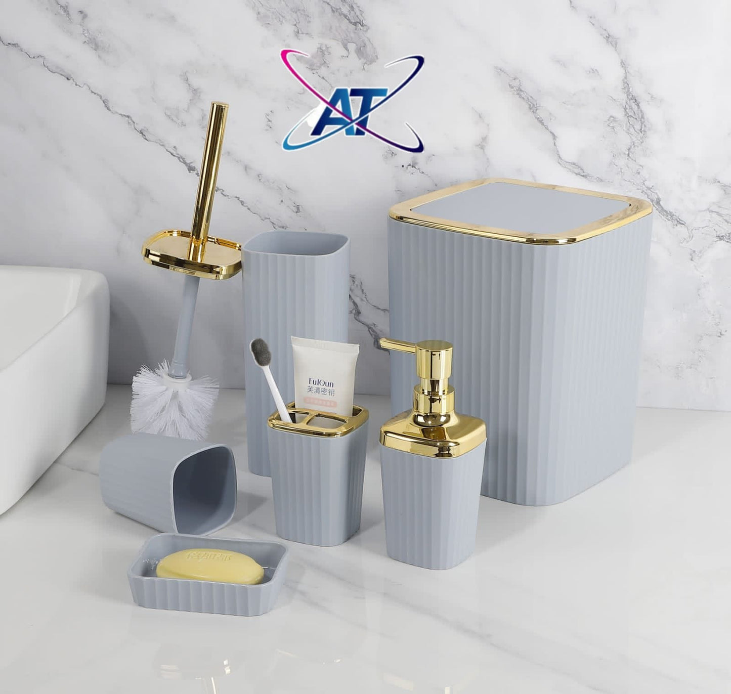 6pcs bathroom set