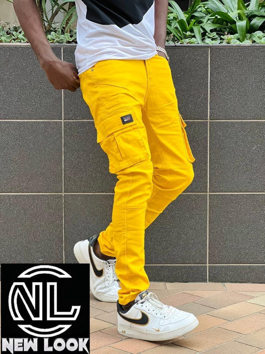 new look yellow jean