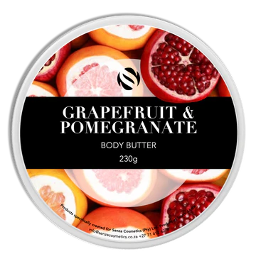 Body Butter 230g  grapefruit & pomegrenate